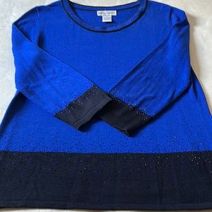 Draper’s & Damons Dark electric blue color Sweater. Sz S . Very good condition